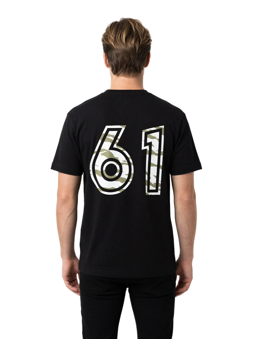 MARKE 61 Black T-shirt with front and back print